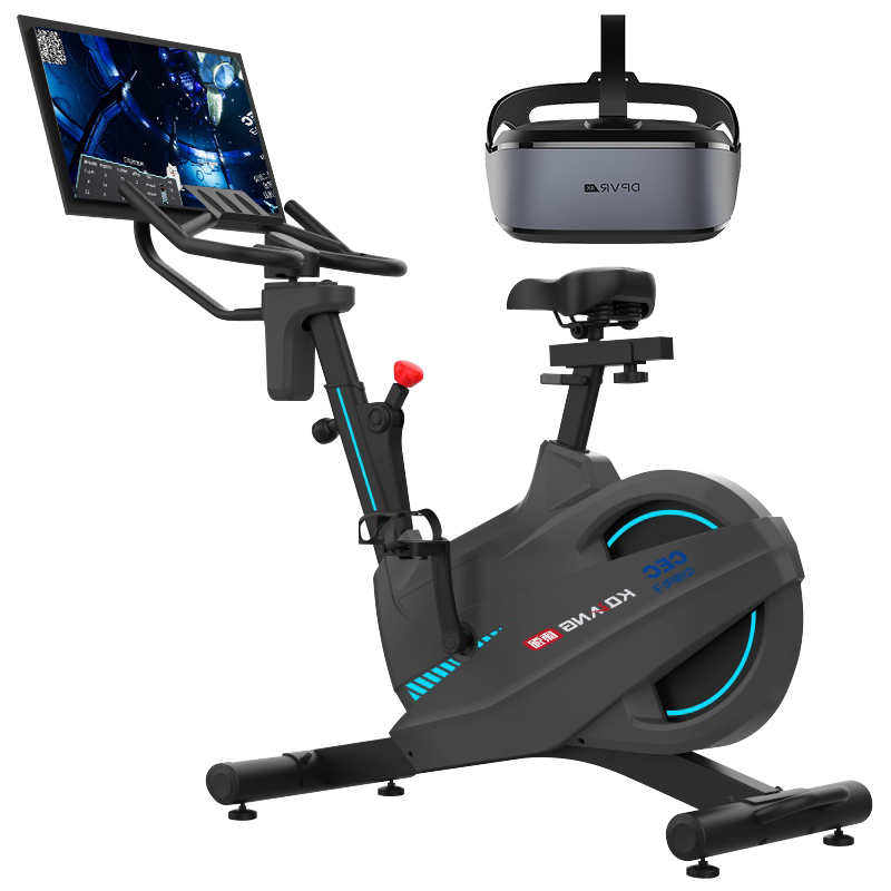 康强VR动感单车S2000虚拟现实智能健身车团队训练比赛