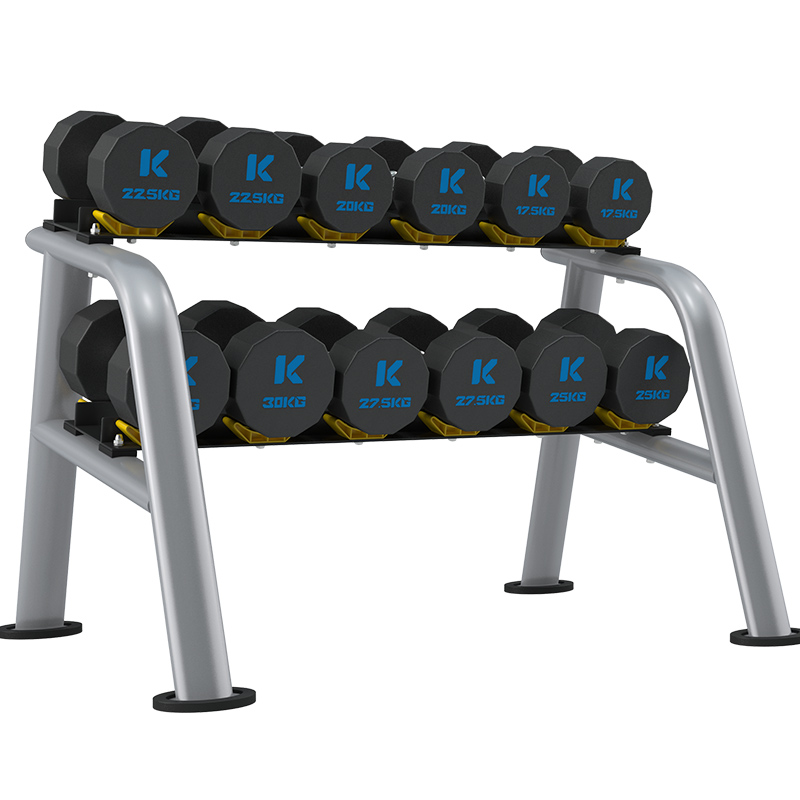 康強(qiáng)TPU12邊啞鈴套裝室內(nèi)專業(yè)力量運(yùn)動(dòng)健身器材YLT-12T 285KG